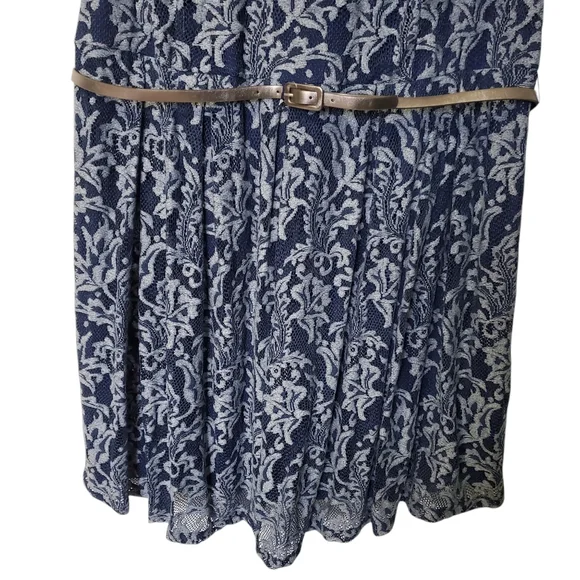 NWT Sabrina Blue Women's Dress Sleeveless Lace Size 26W - Picture 8 of 15